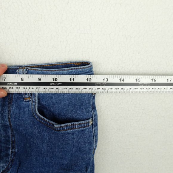 Pull and Bear Womens Short Shorts 0 Denim Classic Retro Summer Casual Stretch - Picture 6 of 10